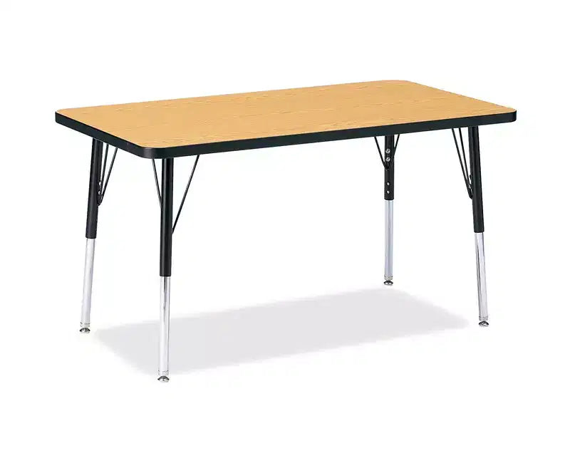 Tavolo Attività Rettangolare Ad Altezza Adulto 24x36 – Piano Colore Nero