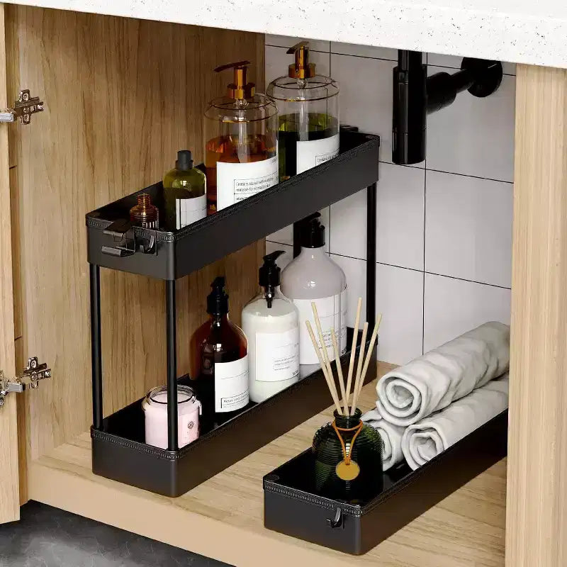 Tree City 3-Tier Slim Rolling Storage Cart - Multi-Functional Mobile Organizer for Bathroom, Kitchen