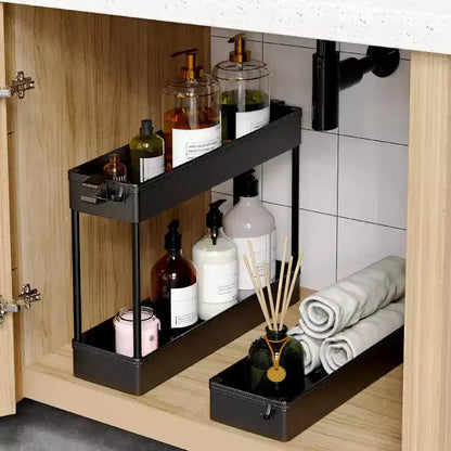 Tree City 3-Tier Slim Rolling Storage Cart - Multi-Functional Mobile Organizer for Bathroom, Kitchen