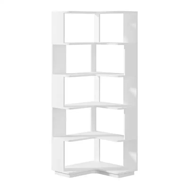 Scaffale angolare a 6 ripiani a L – Design industriale salvaspazio, altezza 165 cm