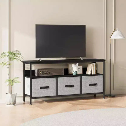 Mobile TV da 55 pollici con 3 cassetti e vano portaoggetti