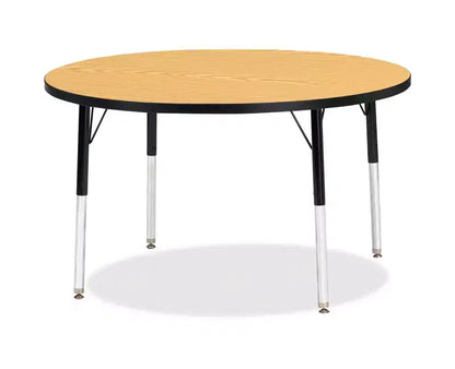 Tavolo Rotondo per Attività Altezza Elementare 42x42 – Piano Colore Nero
