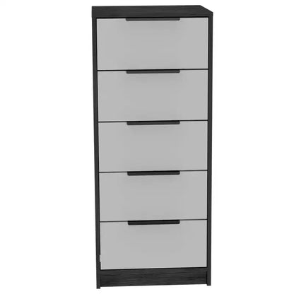 Cassettiera Verticale Moderna a 5 Cassetti – Comò Alto in Legno per Soggiorno e Ingresso
