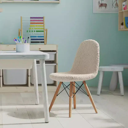 Poltroncina per bambini con inserti in pelliccia sintetica per camera da letto, ingresso e soggiorno