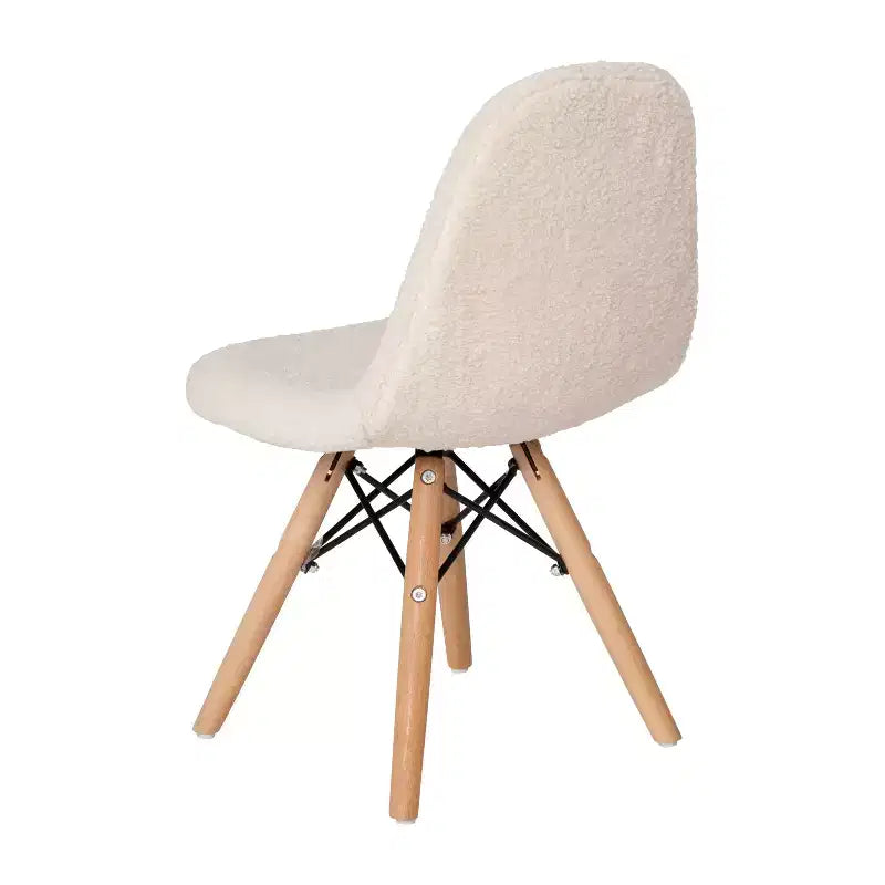 Poltroncina per bambini con inserti in pelliccia sintetica per camera da letto, ingresso e soggiorno
