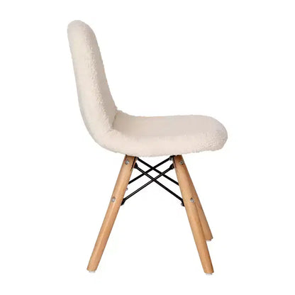 Poltroncina per bambini con inserti in pelliccia sintetica per camera da letto, ingresso e soggiorno