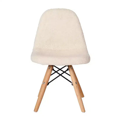 Poltroncina per bambini con inserti in pelliccia sintetica per camera da letto, ingresso e soggiorno