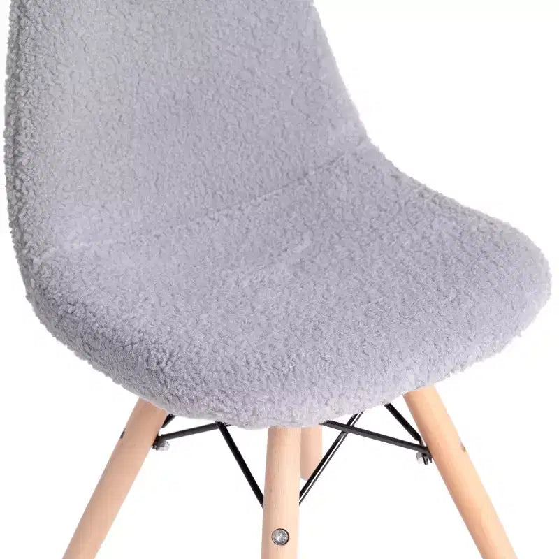 Poltroncina per bambini con inserti in pelliccia sintetica per camera da letto, ingresso e soggiorno