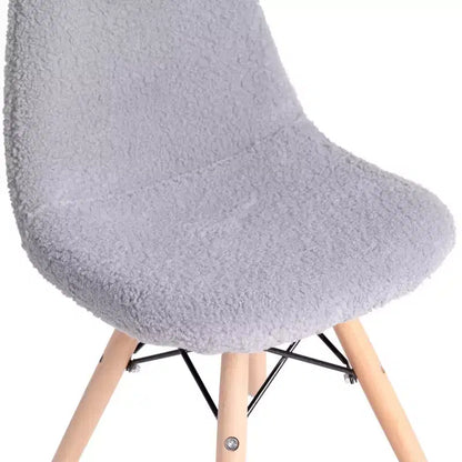 Poltroncina per bambini con inserti in pelliccia sintetica per camera da letto, ingresso e soggiorno