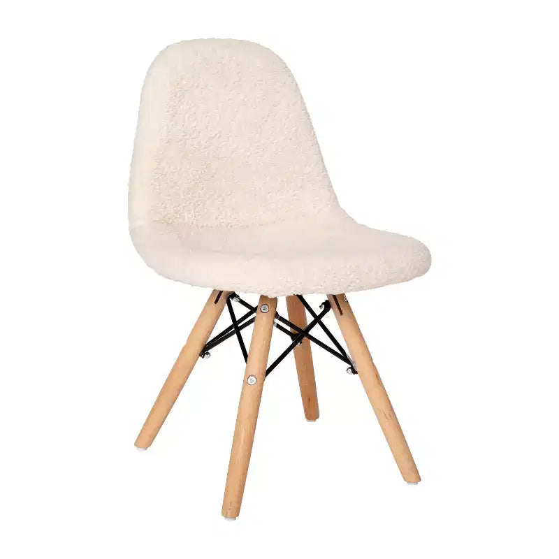 Poltroncina per bambini con inserti in pelliccia sintetica per camera da letto, ingresso e soggiorno