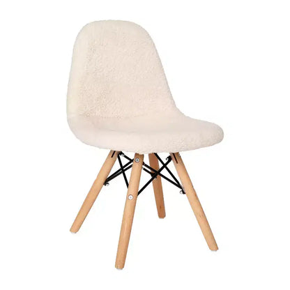 Poltroncina per bambini con inserti in pelliccia sintetica per camera da letto, ingresso e soggiorno