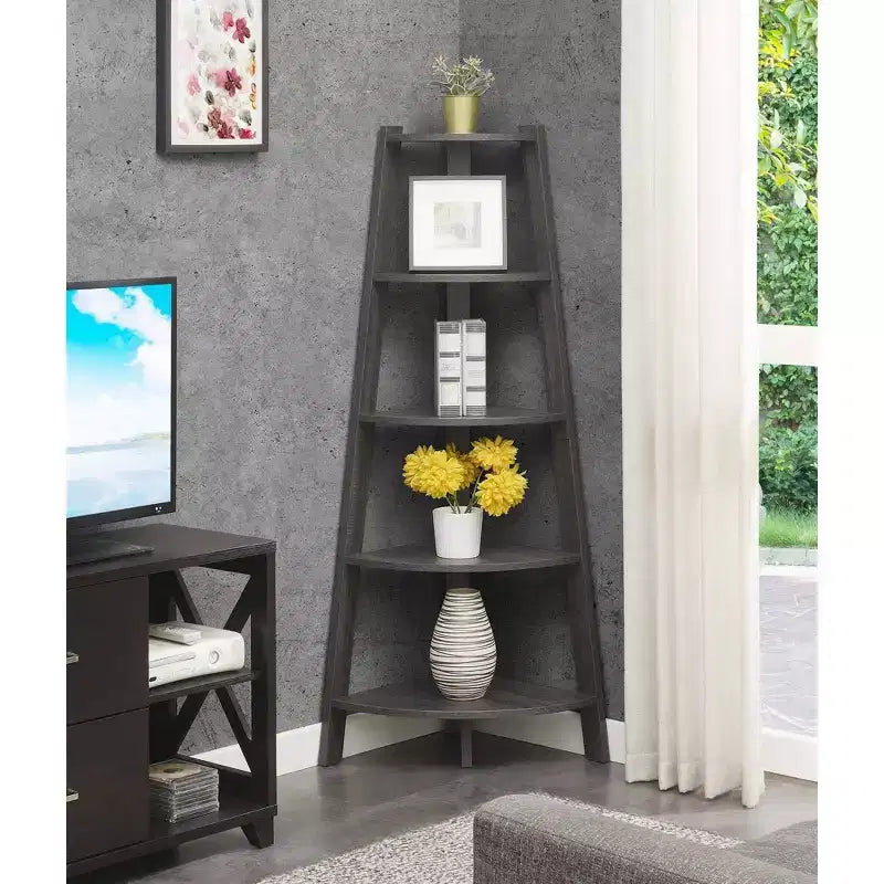 Libreria angolare larga a 5 ripiani 62 Newport - Breighton Home