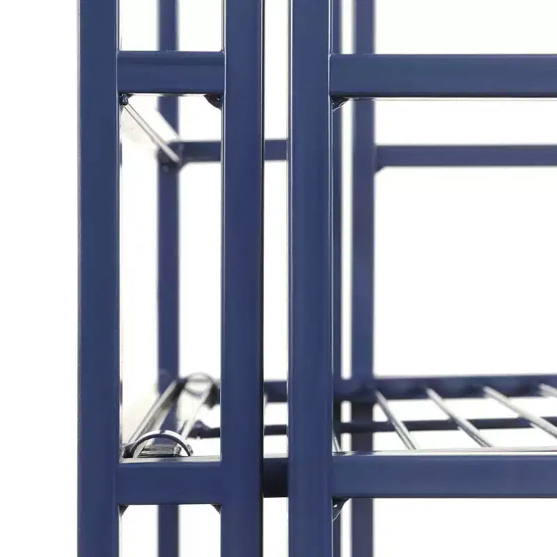 Scaffale in metallo pieghevole a 3 livelli – 82,5 cm, nessun montaggio richiesto