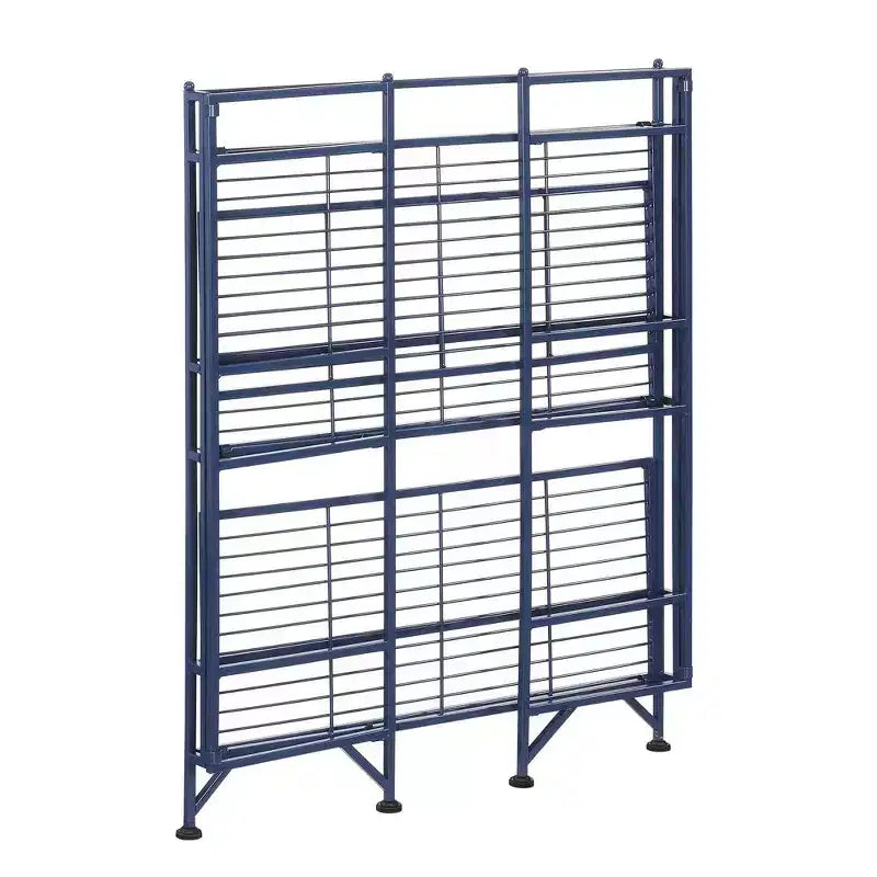 Scaffale in metallo pieghevole a 3 livelli – 82,5 cm, nessun montaggio richiesto