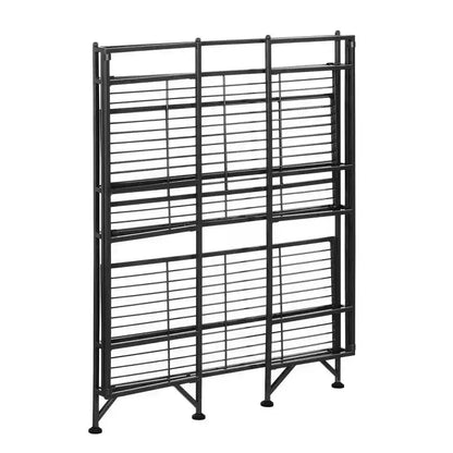 Scaffale in metallo pieghevole a 3 livelli – 82,5 cm, nessun montaggio richiesto