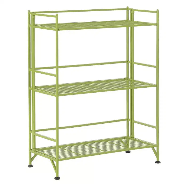 Scaffale in metallo pieghevole a 3 livelli – 82,5 cm, nessun montaggio richiesto